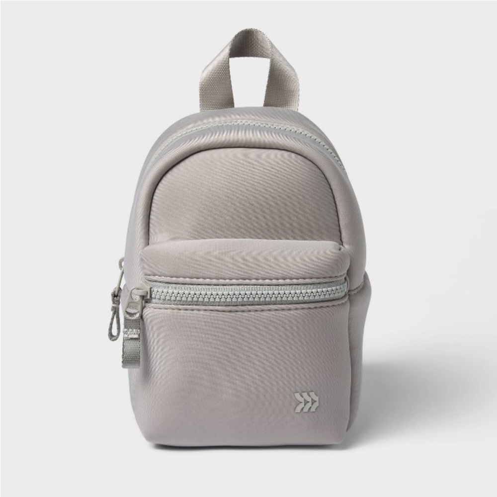 Gray Mini Backpack neoprene